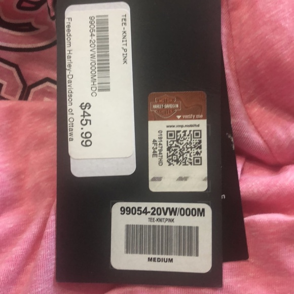Ladies Harley Davidson Pink T-Shirt - Size Small - Picture 9 of 9